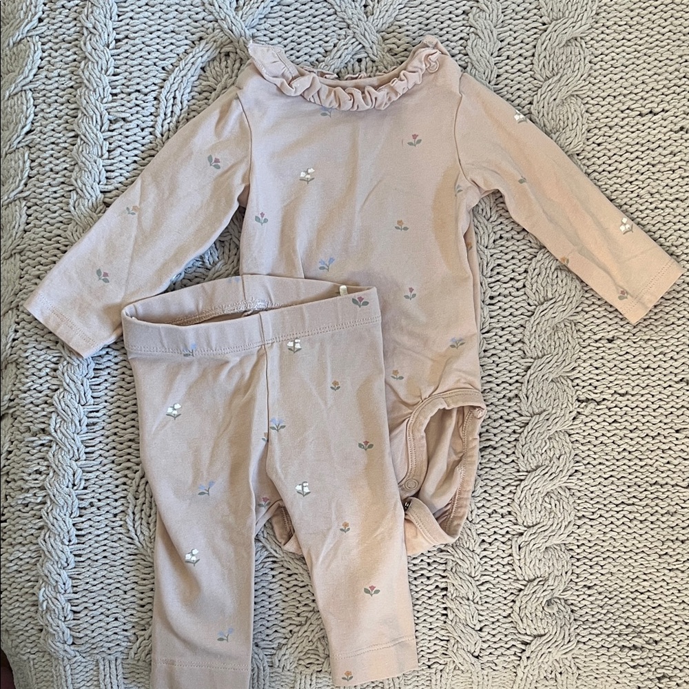 H&M Pink Floral Baby Outfit